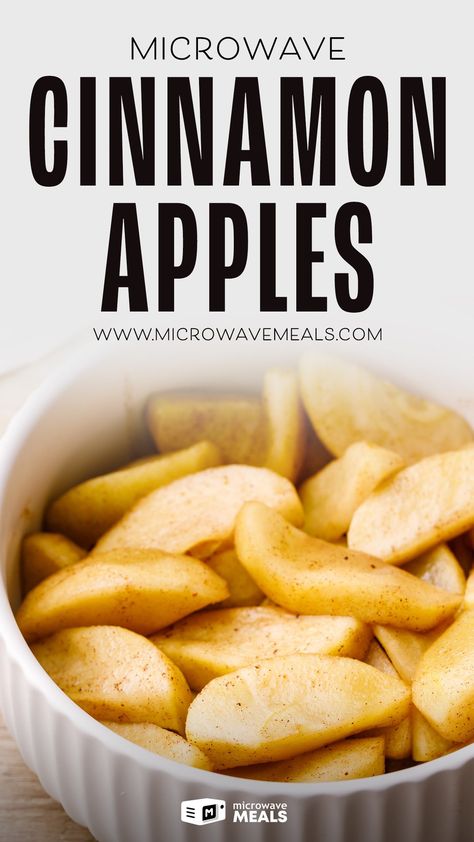 Microwave Cinnamon Apples Microwave Fried Apples, Microwave Cinnamon Apples, Microwave Apples And Cinnamon, Baked Apples In Microwave, Microwave Baked Apples, Microwave Apples, Healthy Apple Desserts, Healthy Apple Crisp, Fried Apples