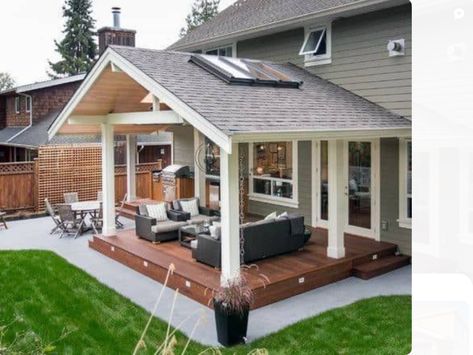 Covered Patio Design, Building A Porch, Cozy Backyard, Pergola Design, Patio Cover, Backyard Pergola, Backyard Shed, Patio Roof, Patio Interior