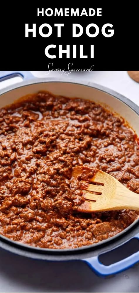 Homemade Chili For Hotdogs Easy, Low Sodium Hot Dog Chili, Turkey Chili For Hot Dogs, Homemade Chili Recipe For Hotdogs, Sweet Chili For Hotdogs, Chili For Chili Dogs Homemade, Chill Dog Recipe, Chilli For Hotdogs, Hot Dog Chili Recipe Easy Quick