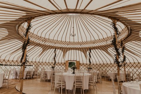 Yurt Wedding Reception at Sychpwll Centre in Wales | Foliage Wrapped Around Poles | Fairy Lights | Yurt Wedding with Outdoor Naked Tipi Ceremony, Glitter Station & Peach Rewritten Bridesmaid Dresses | Nesta Lloyd Photography Tipi Wedding Decor, Camo Prom Dresses, Peach Bridesmaid, Ganpati Decoration At Home, Wedding Procession, Queenstown Wedding, Sparkly Prom Dresses, Rock Dresses, Outdoor Wedding Inspiration