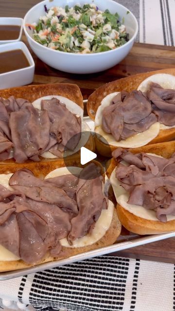 Luke Brown on Instagram: "Easy 15 minute French Dips🔥 My family loves these for a quick and easy dinner when no one really feels like cooking. 

#easyrecipes #dinner #mealideas #frenchdip" Sloppy Joe French Bread, Finger Food Dinner, Easy French Dip Sandwiches, Fun Lunch Ideas, Party Sandwiches Recipes, French Dips, Luke Brown, Sandwich Ideas, Party Sandwiches