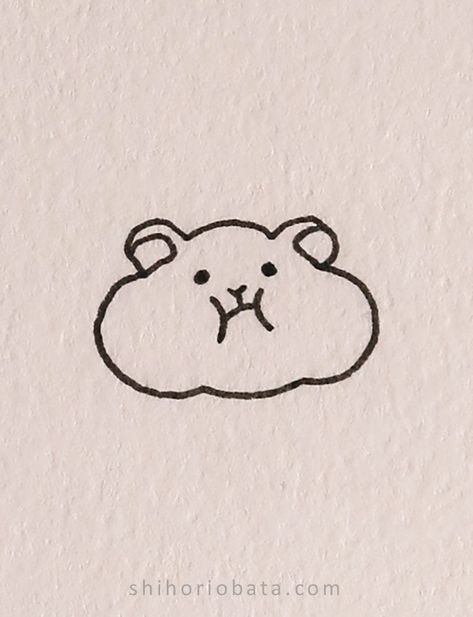 Hamster Aesthetic Drawing, Tiny Hamster Tattoo, Hamster Line Art, Cute Sketches Animals, Hamster Tattoo Ideas, Hamster Tattoo Minimalist, Hamster Drawing Easy, Easy Cute Tattoos, Doodles Easy Cute