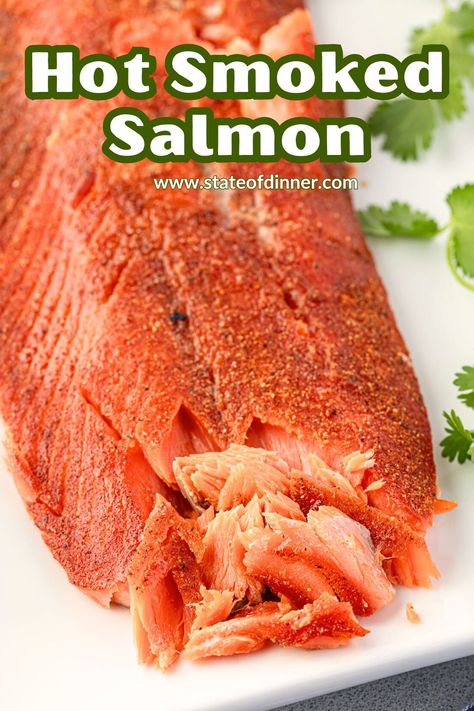 This Hot Smoked Salmon recipe uses a simple dry rub to give you a flavorful and tender fish that is ready in hours without lengthy brining or drying. Smoked Salmon Dry Rub, Salmon Dry Rub Recipe, Salmon Brine, Smoked Salmon Brine, Smoked Salmon Recipe, Hot Smoked Salmon, Family Breakfast Recipes, Smoked Salmon Recipes, Dry Rub Recipes