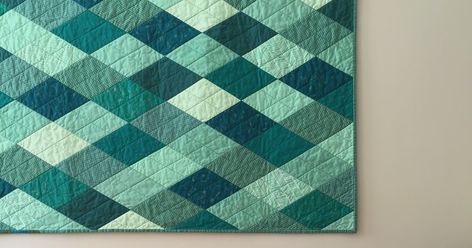 Teal Quilt Patterns, Teal Quilt, Grey Quilt, Teal And Grey, Handmade Quilts, Diamond Quilt, Dark Teal, Quilt Patterns, Sewing Projects