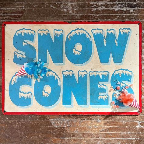 Snow Cone Sign Ideas, Snow Cone Stand, Sign Painter, Snow Coming, Sno Cones, Class Poster, Library Display, Infographic Powerpoint, Business Checklist