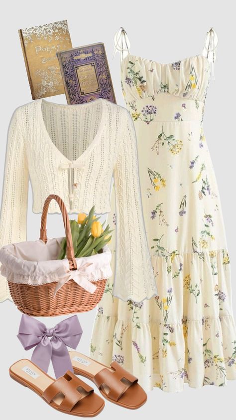 spring outfit 🌻 #modest #christian #cottagecore #outfitideas Modest Outfits Christian, Christian Outfits Modesty, Modest Christian Clothing, Christian Outfits, Outfit Modest, Cottagecore Outfit, Christian Church Outfit, Church Fits, Quick Outfits