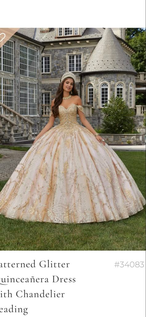 Quinceanera Dresses Damas, Gold Quince Dress, Vestido Charro, Quince Dresses Charro, Damas Dresses, Quincenera Dresses, Gold Quince, Quinceanera Dresses Gold, Quinceñera Dresses