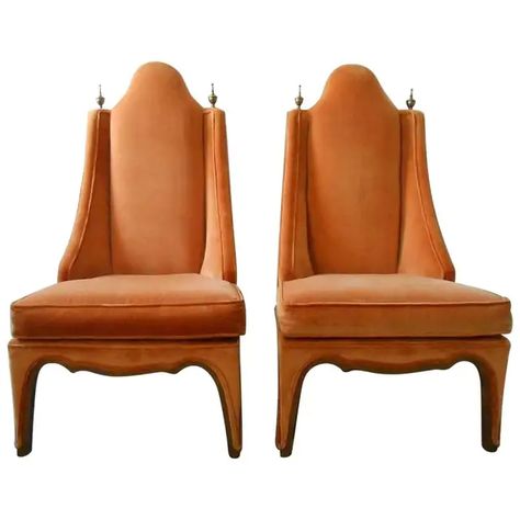 1stDibs: Antique and Modern Furniture, Jewelry, Fashion & Art Hollywood Regency Furniture, Cottage Style Furniture, Orange Chair, Sculptural Furniture, Artistic Furniture, Iconic Chairs, Slipper Chairs, Furniture Classic, Mid Century Chair