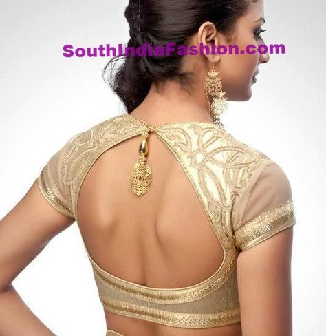 Saree Blouse Back Neck Designs –  Latest saree blouse back neck Saree Blouse Back Neck Designs, Saree Blouse Back, Back Neck Blouse, Choli Blouse Design, Latest Saree Blouse, Sarees Bridal, Blouse Ideas, Choli Blouse, Blouse Back Neck Designs