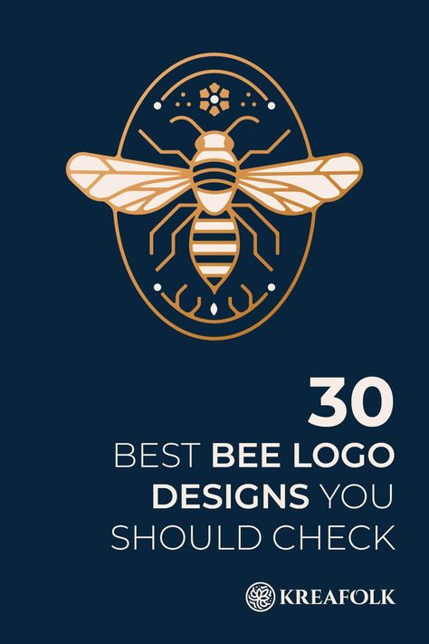 Kind words are like honey sweet to the soul! Check out some of the best bee logo design ideas we have curated to inspire your projects! Bee Symbol, Bee Logo Design, Bee Graphic Design, Nature Logo Design Ideas, Honey Branding, Bee Branding, Honey Logo Design, Honey Logo Ideas, Bees Logo Design