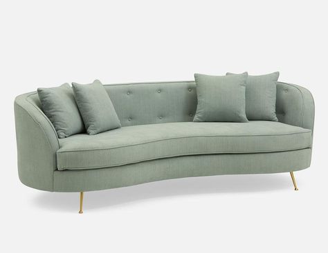 ELOISE tufted 3-seater sofa | Structube Tufted Loveseat, Round Sofa, Modern Couch, Seat Cushion Covers, Affordable Home Decor, Modern Furniture Living Room, Style At Home, 2 Seater Sofa, Queen Size Bedding