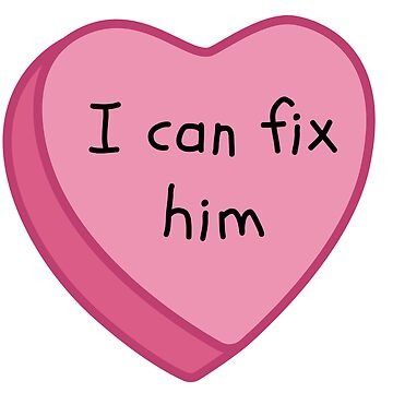 Buy "I Can Fix Him Pink Conversation Candy Heart" by NimuehArt as a Sticker Candy Heart Sticker, I Can Fix Him Meme, Birthday Moodboard, I Can Fix Him, Candy Stickers, House Md, Tumblr Stickers, Tablet Wallpaper, Japanese Words