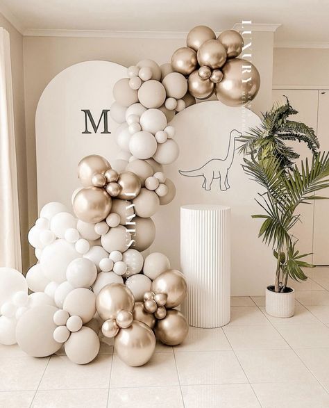 Neutral Balloon Arch, Neutral Balloon Garland, Boho Balloons, Garland Arch, White Balloons, Arch Kit, Gold Balloons, Dinosaur Party, Birthday Decor