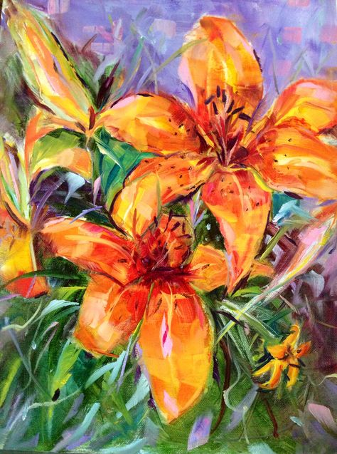 Tiger Lilies-12x16 donated