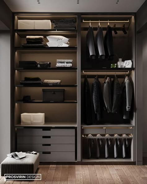 Wardrobe Internal Design, Wardrobe Internal, Bedroom Wardrobe Design, A Walk In Closet, Luxury Closets, Closets Design, Dream Closet Design, Wardrobe Interior, Walk In Closet Design