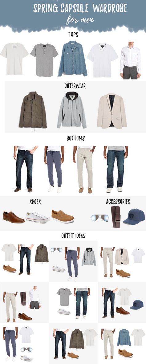 Men's Spring Capsule Wardrobe 2019 with Himteresting Plans and Nordstrom Men’s Spring Capsule Wardrobe, Outfits For College Men, Mens Capsule Wardrobe, Men Capsule Wardrobe, Capsule Wardrobe Men, Men's Capsule Wardrobe, Mens Wardrobe Essentials, Wardrobe Men, Mens Wardrobe