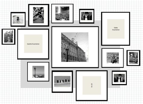 ikea ribba gallery wall layout excel Ikea Gallery Wall, Foto Scale, Gallery Wall Template, Ikea Inspiration, Frame Wall Collage, Ikea Wall, Picture Gallery Wall, Frame Layout, Gallery Wall Layout