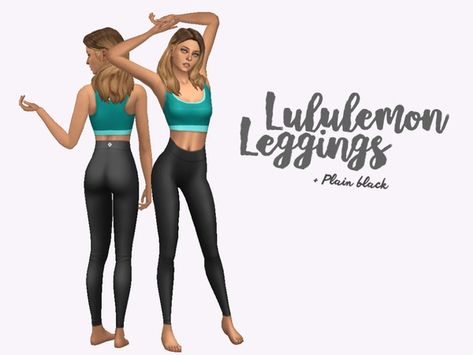 SuperSimsGurl's Lululemon Leggings Maxis Match Workout Clothes, Maxis Match Leggings, Sims 4 Leggings Maxis Match, Ts4 Lululemon Cc, Sims 4 Cc Clothes Lululemon, Sims Cc Lululemon, Sims 4 Cc Lululemon Jacket, Lululemon Cc Sims 4, Sims Lululemon