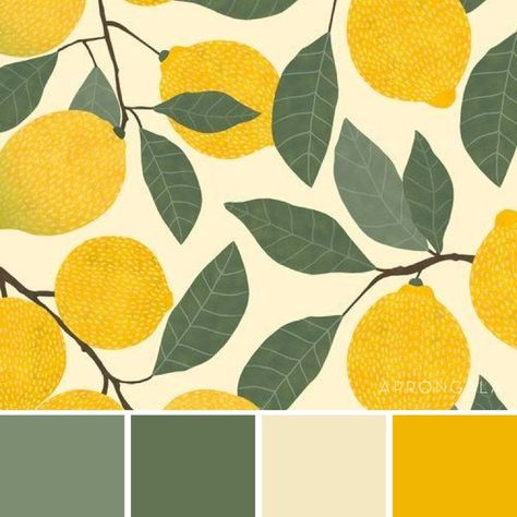 Yellow And Green Painting, Green And Yellow Bathroom Ideas, Lemon Pallete Color, Green And Yellow Pallet Color, Green And Yellow Color Pallete, Olive Green Yellow Color Palette, Yellow Bedroom Color Scheme, Yellow Sage Color Palette, Yellow Green Colour Palette