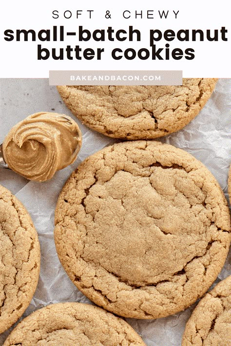 Soft Cookies Peanut Butter, Small Batch Cookies Peanut Butter, Oatmeal Cookies For Two, One Peanut Butter Cookie, Small Batch Almond Flour Cookies, Small Batch Of Peanut Butter Cookies, Peanut Butter Cookies For Two, Small Batches Of Cookies, Small Batch Healthy Cookies