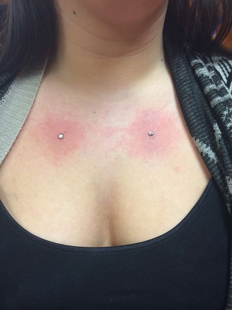 Chest Dermals Dermal Placement Ideas, Chest Dermal, Ear Gauges Plugs, Dermal Piercing, Loose Skin, Cute Piercings, Body Piercings, Ear Gauges, Body Mods