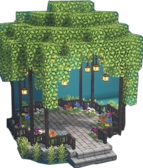 Fairytale Minecraft, Enchanting Room Minecraft, Garden Minecraft, Minecraft Fountain, Minecraft Garden, Rumah Minecraft Sederhana, Minecraft House Plans, Bangunan Minecraft, Minecraft Farm