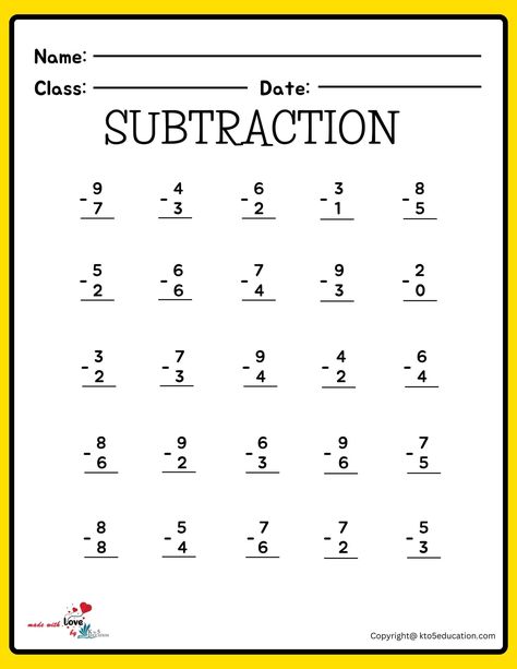 Subtraction Table and Chart Worksheets | FREE Download Check more at https://kto5education.com/subtraction-table-and-chart-worksheets/ Simple Subtraction Worksheets Free, 1st Grade Math Worksheets Free Addition And Subtraction, Subtraction Worksheets Grade 1, Subtraction Table, Subtraction Worksheets For Kindergarten, Math Subtraction Worksheets, Kindergarten Math Worksheets Addition, Mental Maths Worksheets, Math Addition Worksheets