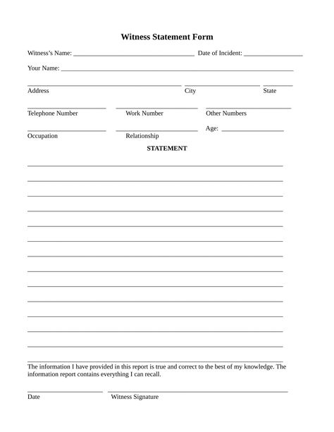 Free 14+ Employee Witness Statement Forms In Word | Pdf With Word Employee Suggestion Form Template - CUMED.ORG Report Card Template, Order Form Template, Legal Forms, Printable Certificates, Statement Template, Seating Chart Template, Card Templates Free, Form Template, Document Templates