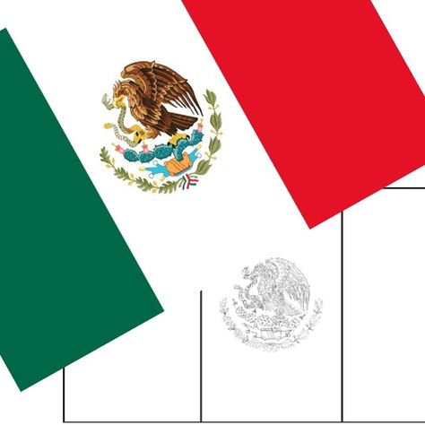 kids sharing FREE printable stuff on social media Mexico Flag Drawing, Mexican Flag Printable, Color Book Pages, Mexico Flag In Room, Mexican Flag Svg, Mexico Project, Flag Of Mexico, Flag Template, Preschool Names