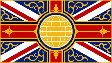 British Empire Flag, Fictional Flags, Fantasy Flags, Space Map, Alternative History, Like Symbol, Historical Flags, Unique Flags, Black Sails