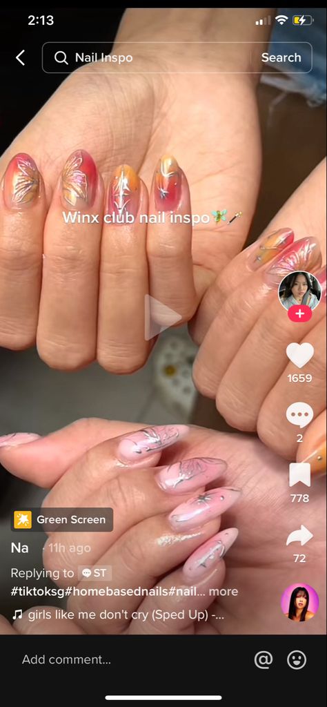 Winx Club Nails Designs, Winx Club Inspired Nails, Winx Club Nails, Club Nails, Dream Nails, Funky Nails, Nails Inspo, Winx Club, Glow Up?