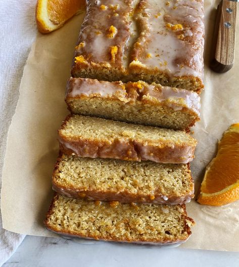 Almond Butter Banana Muffins, Orange Loaf, Orange Loaf Cake, Healthy Breakfast Choices, Dessert Light, Baked Breakfast Recipes, Breakfast Recipes Sweet, Baking Recipes Cookies, Sugar Glaze