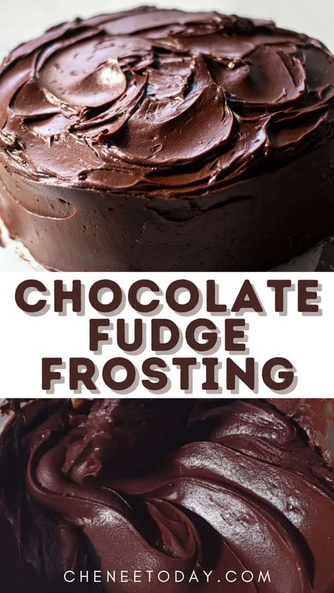 Easy dark chocolate fudge frosting for cake recipes, cupcakes, and more! This chocolate fudge icing with cocoa powder, bittersweet chocolate, and a hint of coffee is the only old fashioned chocolate fudge frosting you need! The Best Chocolate Frosting Ever, Chocolate Frosting Recipe For Cake, Chocolate Butter Frosting, Best Chocolate Cake Frosting Recipe, Frosting Recipes For Chocolate Cake, Best Homemade Chocolate Frosting, Cake Frosting Recipe Chocolate, Chocolate Coffee Frosting Recipe, Chocolate Cake Frosting Recipes Easy