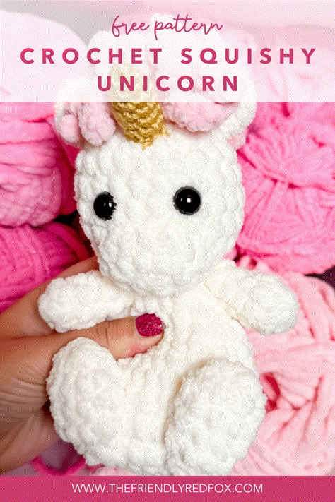 Plush Unicorn Crochet Pattern, The Friendly Red Fox Crochet Patterns, Free Beginner Amigurumi Crochet Patterns, Diy Crochet Stuffed Animals Easy, Woobles Crochet Pattern, Free Fluffy Crochet Patterns, How To Crochet A Unicorn, Easy Unicorn Crochet Pattern Free, Bulky Yarn Amigurumi Pattern Free