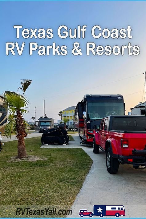 Rv Parks and Resorts in Gulf Coast Texas. #rvparks #resorts #texas #txgulfcoast #campgrounds #rvtravel #rvtexasyall #rving #camping Texas Gulf Coast, Rv Resorts, Texas Coast, Rv Parks And Campgrounds, Rv Travel, Rv Parks, Gulf Coast, Rv, Texas