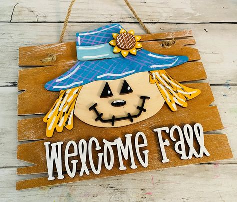 🍂 Welcome Fall with Jazzi's Creations Scarecrow DIY Craft Kit! 🍁 Unleash your child's creativity with our delightful Welcome Fall Scarecrow Sign DIY Craft Kit! This easy-to-use kit is perfect for young artists who love to craft and create. Whether it's a fun weekend project or a creative after-school activity, this kit is designed to bring smiles and a sense of accomplishment to your little crafters. Click on picture to order yours today! Scarecrow Diy, Wood Template, After School Activity, Fall Scarecrows, Box Diy, Afterschool Activities, Welcome Fall, Weekend Projects, Diy Craft Kits