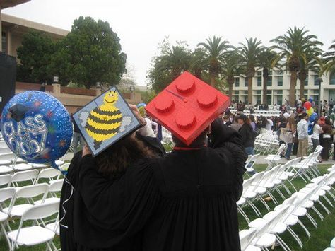 graduation cap Lego Graduation Cap, Lego Graduation, Doctorate Graduation, Caps Design, Abi Motto, Graduation Party High, Grad Cap Designs, Diy Graduation Cap, College Graduation Parties