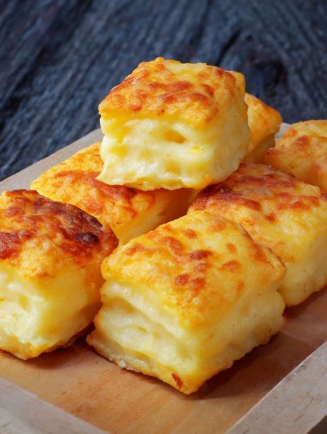 These are top-notch! Plus, they're even better the next day. I can make ahead and pack for the entire week Appetizer Tartlets, Quesarito Recipe, Cheese Puffs Recipe, Potato Side Dishes Easy, Potato Puffs, Potato Cheese, Puff Recipe, Cheese Puffs, Potato Recipes Side Dishes