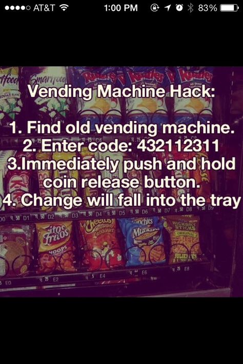 Vending Machine Hack! Vending Machine Hack, Soda Machine, 1000 Lifehacks, 1000 Life Hacks, 12 Pm, Vegas Strip, Simple Life Hacks, Diy Life Hacks, Diy Life