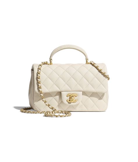 CHANEL Fashion - Spring-Summer 2021 - Mini Flap Bag with Top Handle - Reference: AS2431B05607NA111 - $4,300* *Recommended retail price. Actual price may vary. For legal information please https://services.chanel.com/en_US/policies/legal http://www.chanel.com/-4uZf Rich Auntie, Chanel Mini Flap Bag, Boujee Aesthetic, Dream Bags, Mode Chanel, Chanel Store, Chanel Flap Bag, Chanel Mini, Couture Mode