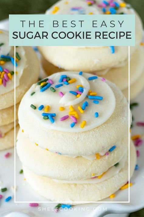 Cutable Sugar Cookie Recipe, Cheryls Cookie Recipe, Twisted Sugar Cookie Recipe, Store Bought Sugar Cookie Recipe, Round Sugar Cookies, Soft Thick Sugar Cookie Recipe, Soft Cutout Sugar Cookies, Walmart Sugar Cookie Recipe, East Soft Sugar Cookies