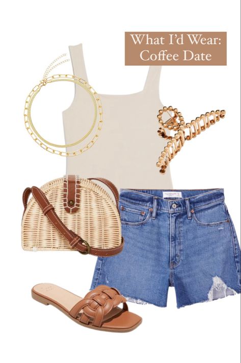 Casual Coffee Date Outfit Summer, Cute Coffee Date Outfits, Coffee Date Outfit Summer, Date Outfits Summer, Summer Sandals Outfit, Sandals Outfit Summer, Coffee Date Outfits, Date Outfit Summer, Mum Fashion