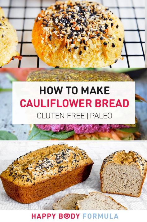 The Best Cauliflower, Paleo Cauliflower, Bread Gluten Free, Cauliflower Bread, How To Make Cauliflower, Paleo Gluten Free Recipes, Keto Pancakes, Recetas Keto, Keto Paleo