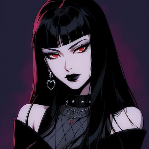 Anime Goth, Pp Anime, Profile Pics, Profile Pictures, Anime Character, Anime Art, Wallpapers, Hair, Anime