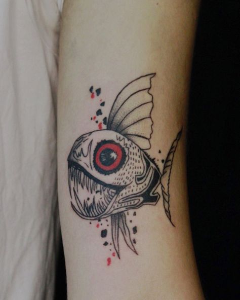 Piranha Tattoo, Piranha Fish, 2024 Tattoo, Tattoo Board, Fish Tattoo, Anime Tattoos, Custom Tattoo, Minimalist Tattoo, Tattoos And Piercings