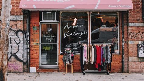 Vintage Thrift Shop Aesthetic, Vintage Store Aesthetic, Thrift Shop Aesthetic, Vintage Store Ideas, Town Inspiration, Secret Base, Aesthetic Logo, Vintage Thrift Stores, Coffee Shop Business