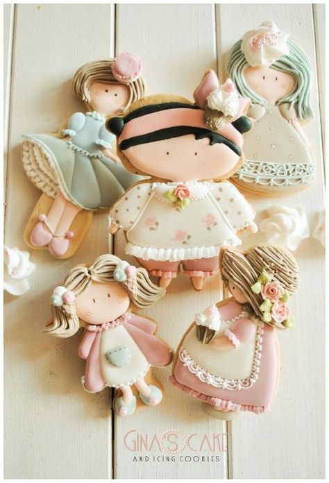 Doll Cookies, 3d Cookie, Spring Cookies, Cookie Time, Pretty Cookies, Baby Cookies, Cookies For Kids, Cookie Frosting, Beautiful Cookies