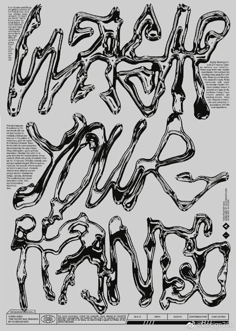 Ink Graphic Design, Future Typography, Graphic Design Concept, Experimental Type, Experimental Typography, Metal Font, Typo Poster, Graphic Design Is My Passion, Typo Design