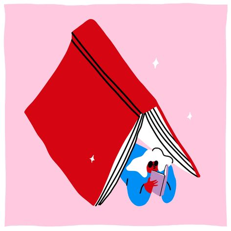 Pick Up a Book and Learn to Read Better in 7 Days - The New York Times Reading Campaign Poster, Book Club Illustration Art, Reading Graphic Design, Mentor Illustration, Book Club Illustration, Reading Doodles, Bookworm Illustration, Reading A Book Illustration, Reader Illustration