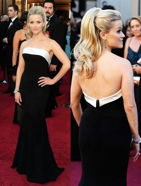 Oscars 2011, Street Syle, High Fashion Outfits, Armani Prive, Reese Witherspoon, Red Carpet Fashion, Aesthetic Clothes, Strapless Dress Formal, Party Outfit